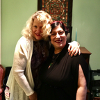 Linda with Anita Coelho at Music Salon
